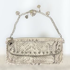 Kathy Van Zeeland faux leather clutch